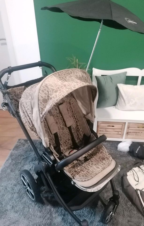 Gesslein Kinderwagen /  Kombikinderwagen mit viel Zubehör in Dannstadt-Schauernheim