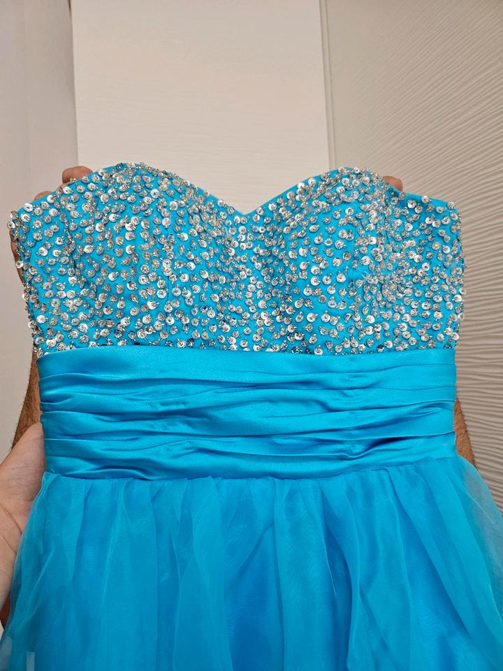 Abendkleid, Kleid, Paillettenkleid, blaues Kleid, langes Kleid in Reutlingen