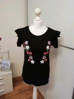 Laura Torelli Shirt T-Shirt schwarz Blumen S 36 Thüringen - Meiningen Vorschau