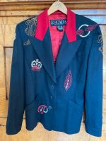 Escada 38 Blazer blau rot Wolle/ Kaschmir Bergedorf - Hamburg Lohbrügge Vorschau