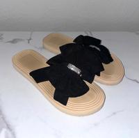 Schwarz Beige Sandalen mit Strass Gr. 39 Bayern - Neustadt b.Coburg Vorschau