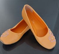 Ballerinas orange mit Blumenornamenten Gr.37 Aachen - Aachen-Brand Vorschau