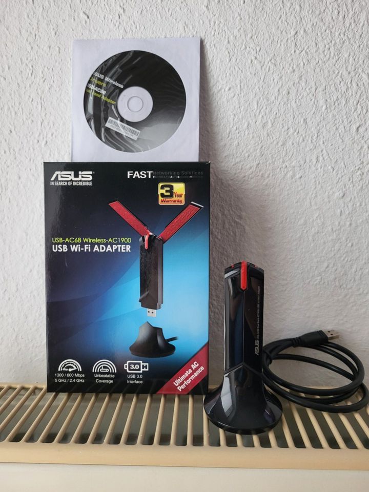 Asus USB-AC68 AC1900, WLAN-Adapter in Grub a. Forst