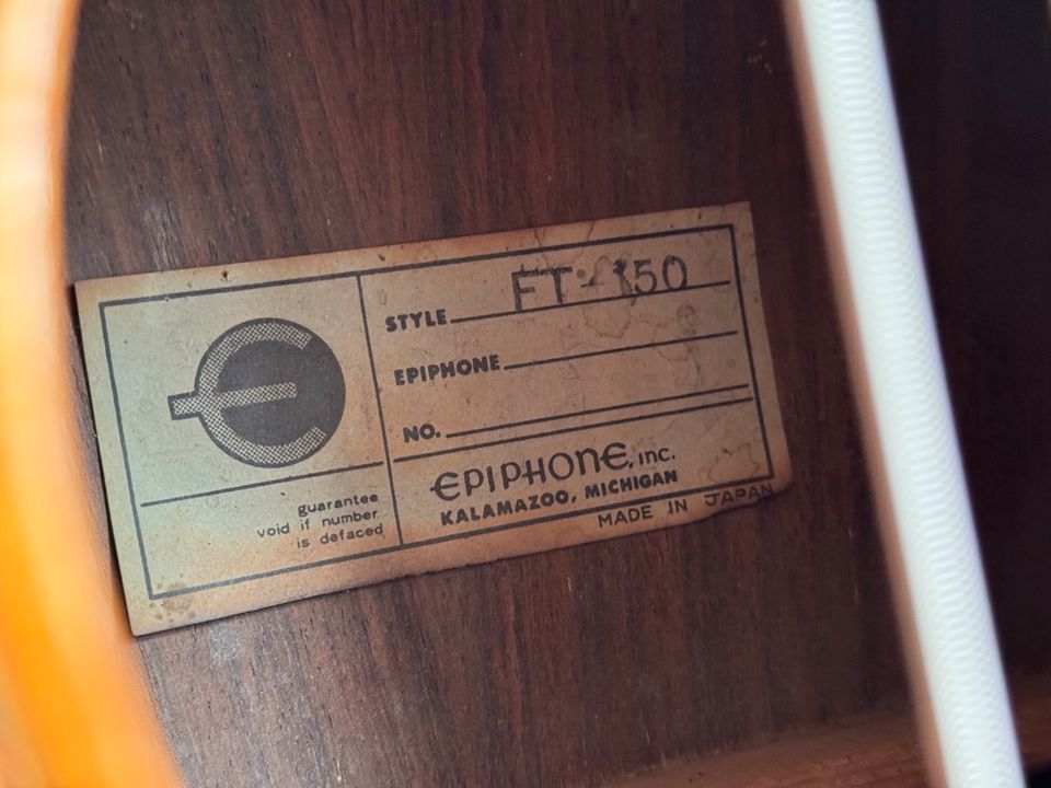 Epiphone FT-150 Akustik Gitarre ca.1972 in Pullach