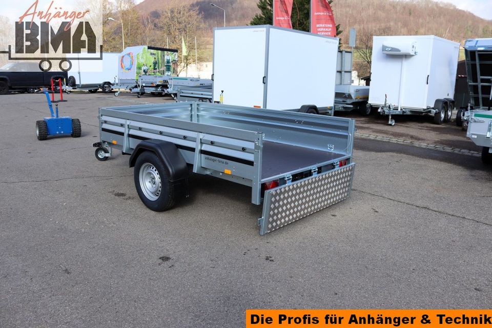 Brenderup Anhänger Tieflader 2260WSB 1300kg ankippbar 258x153x40 in Mühlhausen im Täle