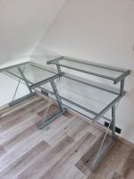 Schreibtisch Glas silber/grau Nordrhein-Westfalen - Herne Vorschau