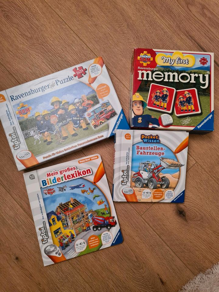 Tip Toi Feuerwehrmann Sam Set ✨️Bücher✨️Puzzle✨️Memory in Mühltal 