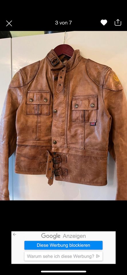 Belstaff Lederjacke braun in Düsseldorf