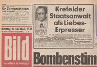 Bild-Zeitung 11.6.1974 - 50. Geburtstag - UNGELESEN Nordrhein-Westfalen - Hürth Vorschau