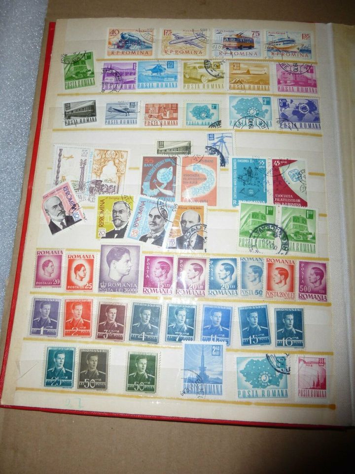 Briefmarken Sammlung 9 Alben DDR+Internat. Briefmarken 1965-1990 in Dresden