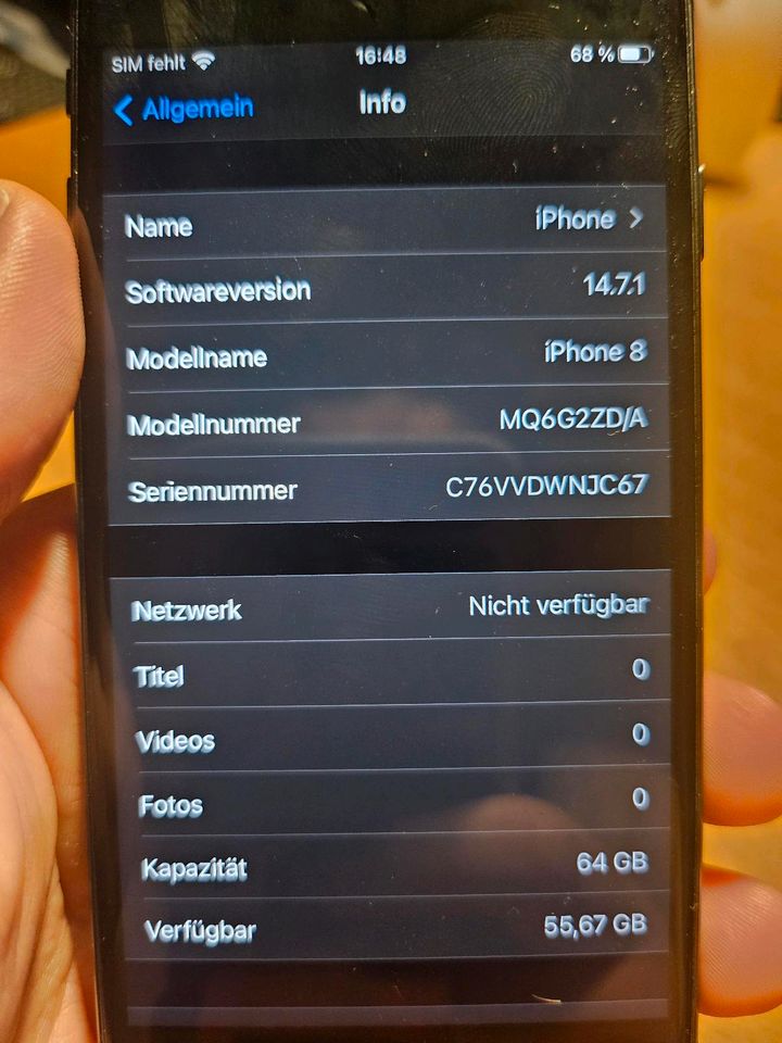 Iphone 8 grau 64GB in Mainz