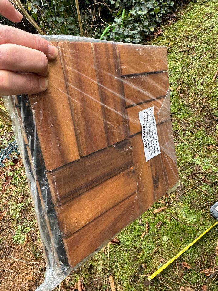 4 Stück holz fliesen Terrasse Balkon Akazien Top Flora in Bergisch Gladbach