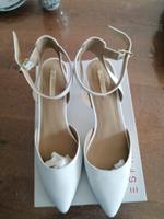 weiße Sling-Pumps Brautschuhe Nordrhein-Westfalen - Spenge Vorschau