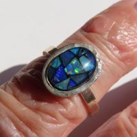 Ring Silber mit Opal 17 mm #1B58 Köln - Bayenthal Vorschau