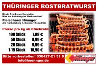 Original Thüringer Rostbratwurst im Werksverkauf Thüringen - Camburg Vorschau