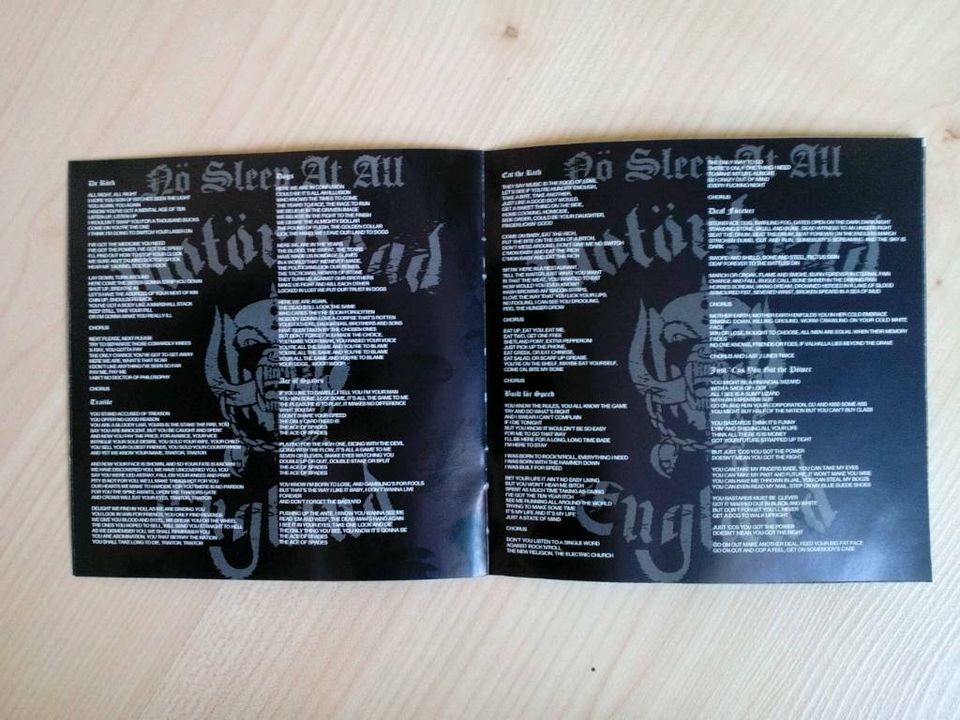 Motörhead ‎– Nö Sleep At All(Jewel Case CD)Wie Neu in Wolfen