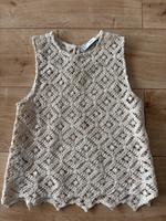 Mango Häkel Top beige Gr S Crop Strick gehäkelt Natur Berlin - Rummelsburg Vorschau