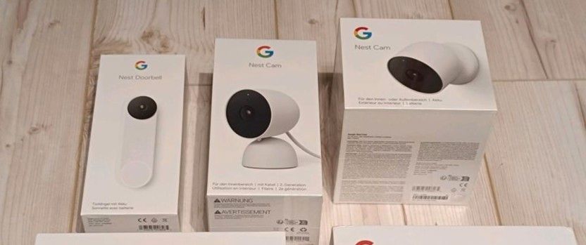 Google Nest Doorbell Cam Indoor Akku Cam Outdoor Paket Garantie in Wildeck