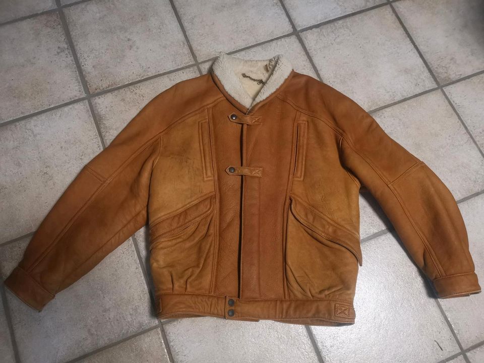 Echt Lederjacke mit Echtpelzvelour in Mosbach