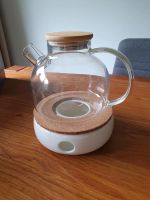 Glas - Teekanne mit Keramikwärmer Hessen - Stadtallendorf Vorschau