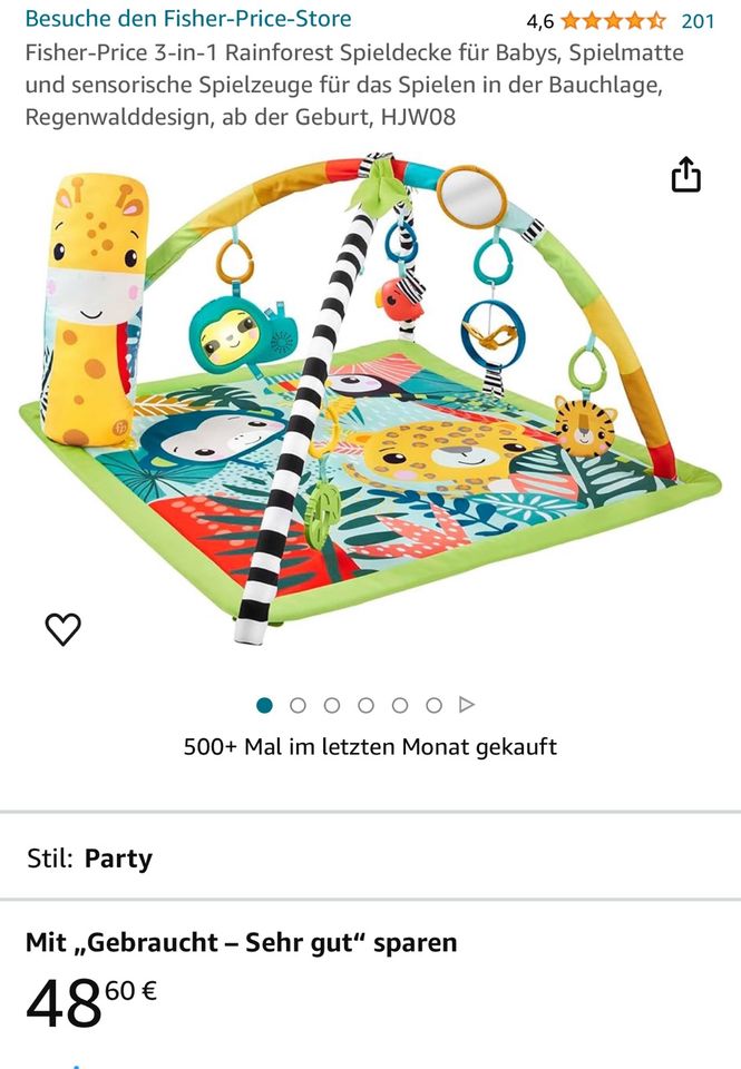 Spielebogen Activitycenter Rain Forest Fisher Price in Dingolfing