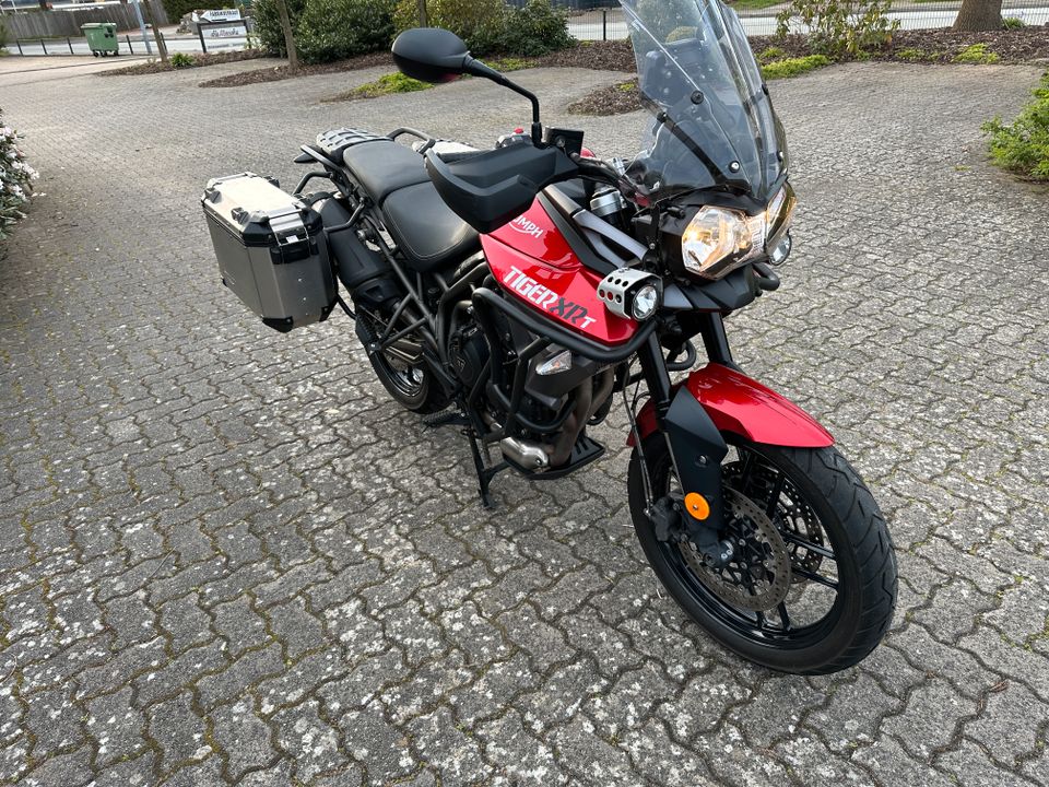 Triumph Tiger XRT 800 Koffer, Tempomat, Navi, Reifen neu in Wahlstedt