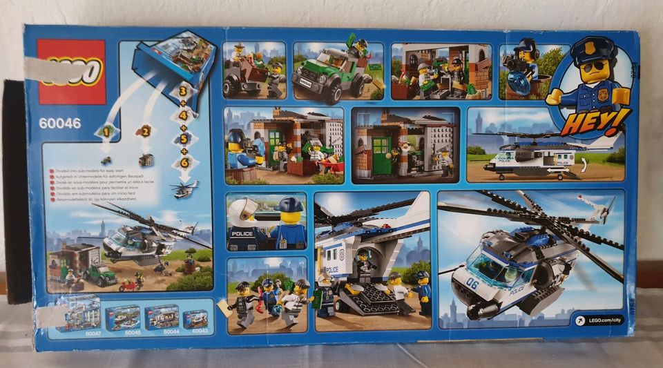 Lego Polizei Hubschrauber 60046 # Auto # Figuren Komplett in Wedemark