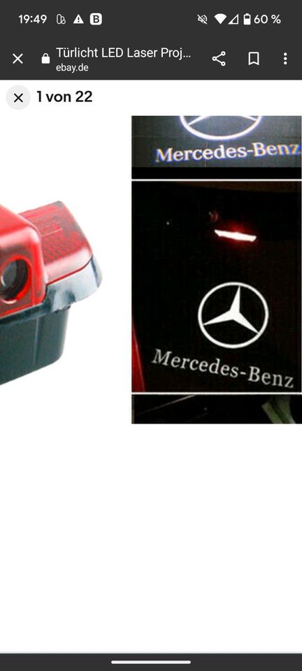 Türlicht LED Logo Projektor Mercedes C-Klasse W204 T-Modell S204 in  Baden-Württemberg - Aalen, Tuning & Styling Anzeigen