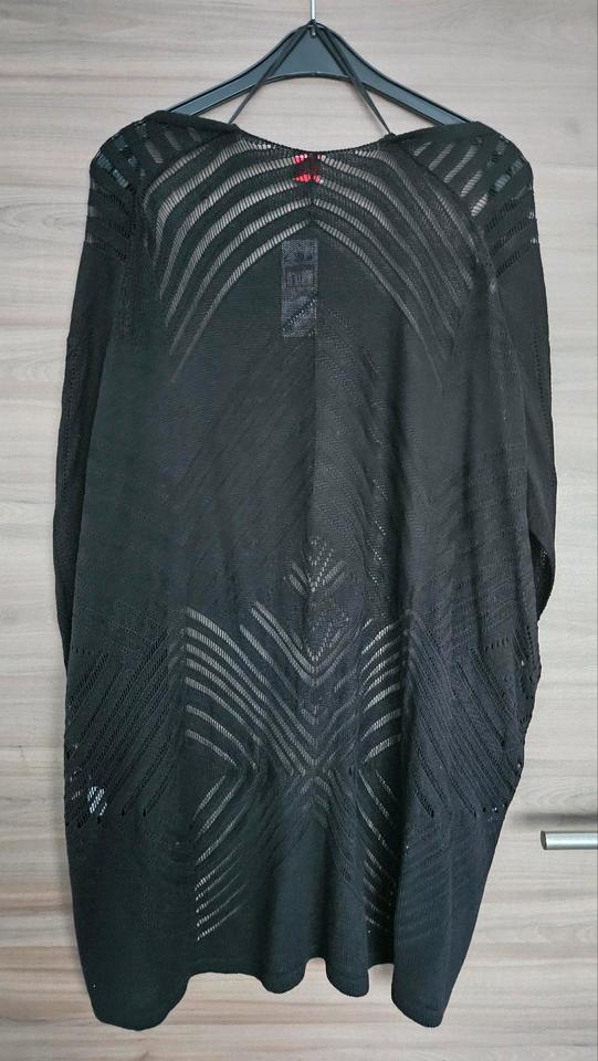 K&L Strick-Poncho Weste Cardigan ohne Ärmel schwarz NEU in Gablingen