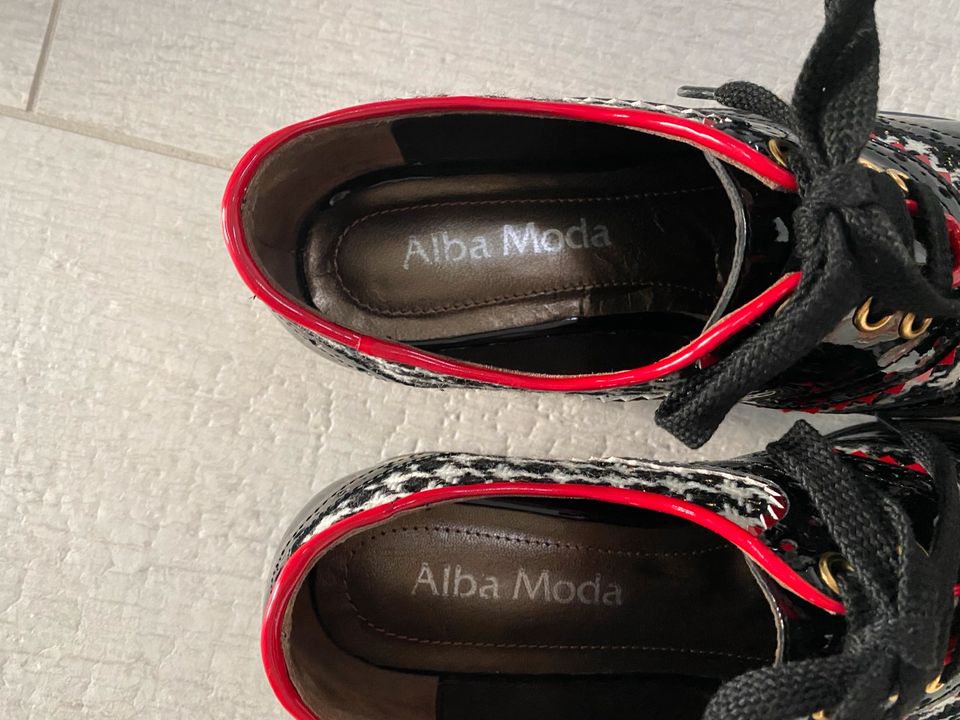 Alba Moda Schnürer Damen Schnürschuh Gr. 38 Lackleder Neuwertig in Cottbus