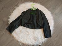 Bolero Damen kurz Schwarz/Dunkelgrau Satin Leuchtend Hessen - Gemünden (Wohra) Vorschau