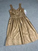 Luisa Cerano Damen Sommerkleid Knielang braun Gold Gr. 36/S Berlin - Charlottenburg Vorschau