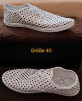 Stoffschuhe Damen weiß Größe 40 Brandenburg - Spremberg Vorschau