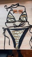 Sexy Pailletten Bikini, gold/schwarz, Gr.40 Köln - Mülheim Vorschau