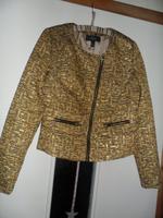 Blazer, Jacke, Mango Suit, Gr. M, schwarz/gold, neuwertig Bayern - Kitzingen Vorschau