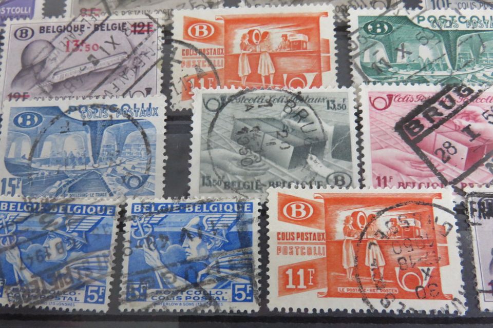 Konvolut Belgien Post Paketmarken 1938 - 1945 in Eging am See