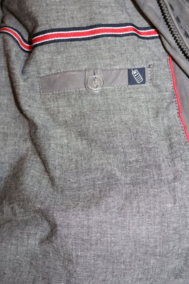 ENGBERS Lederjacke mit Sweat-Kapuze Grau, 1 Jahr alt, Gr.54 in Delbrück