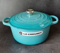 ‼️Le Creuset Signature Bräter/ Topf 22cm. Karibik blau. NEU Nordrhein-Westfalen - Kranenburg Vorschau