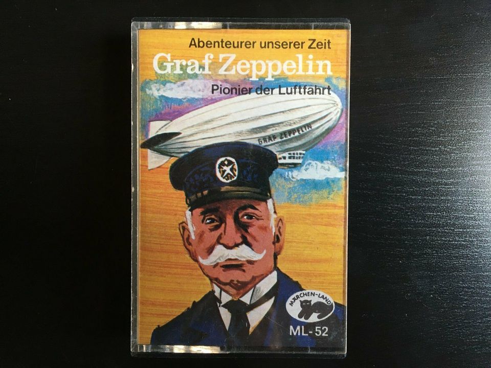 :: Graf Zeppelin-Pionier der Luftfahrt, Hörspiel Kassette 80er :: in Orsingen-Nenzingen