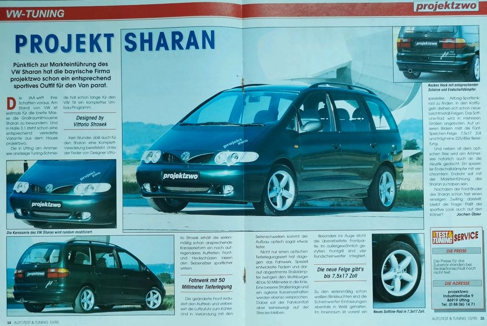 VW Sharan Tuning Berichte projektzwo ABT VR6 JE Zender 2,0 TDI GL in Hanau