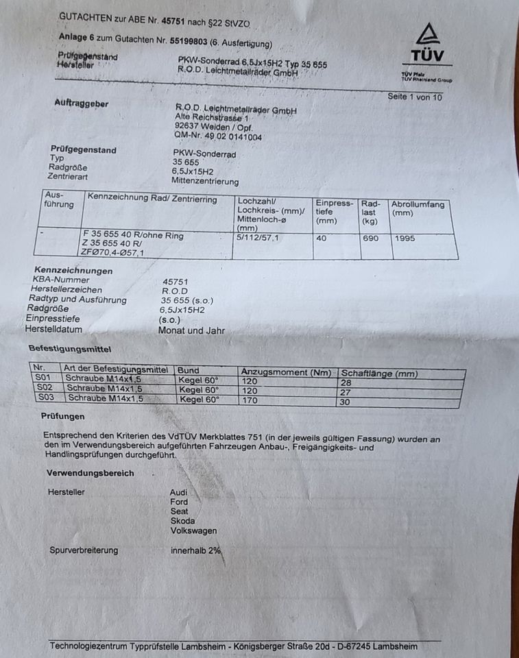 4x Winterreifen Hankook auf Alufelge 195/65/R15 7mm+ Profil in Nieheim