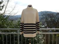 COS Damen Pullover Wolle Streifen gestreift beige schwarz Gr. S Baden-Württemberg - Heiligkreuzsteinach Vorschau