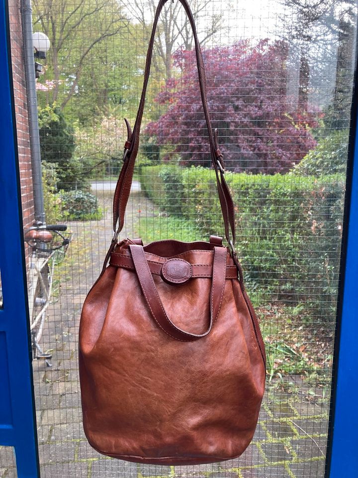 Vintage Tasche Marianelli Leder braun in Lübeck