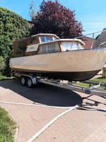 Kajütboot, Stahlkörper mit Trailer für 4 Personen Brandenburg - Sonnenberg Vorschau