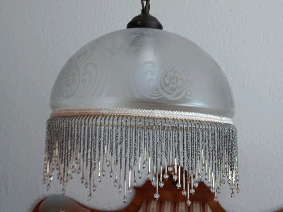 Stehlampe Leuchte Leselampe Glas Café wie Jugendstil Kaffeehaus in Lichtenfels