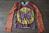 Custo Barcelona Hippie Shirt Langarmshirt Retro Flower Power xs s Brandenburg - Neuenhagen Vorschau
