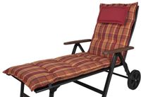 Auflage Rollliege Rom 2136 orange-rot kariert 192x60x9 cm KETTtex Duisburg - Duisburg-Mitte Vorschau