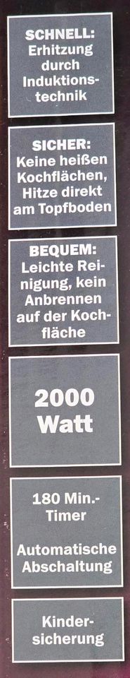 Induktions Einzelkochplatte in Kiel