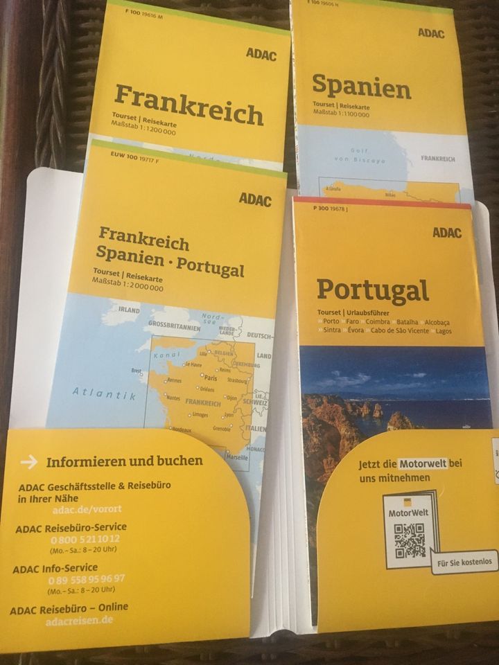 ADAC Karten Spanien, Frankreich, Portugal in Hamburg