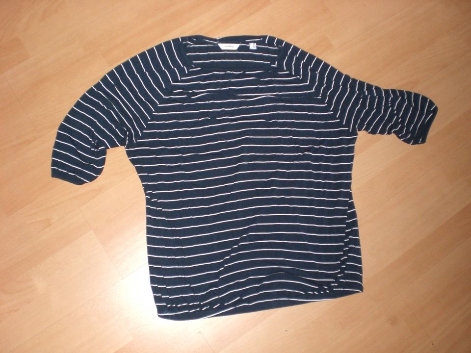 Damen Kurzarm Shirt by Tschibo gestreift Gr. 44/46 in Kamp-Lintfort